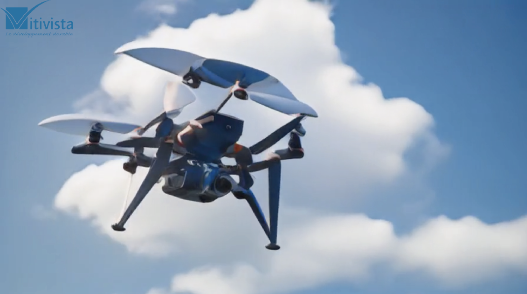 Vitivista drone blanciment serre